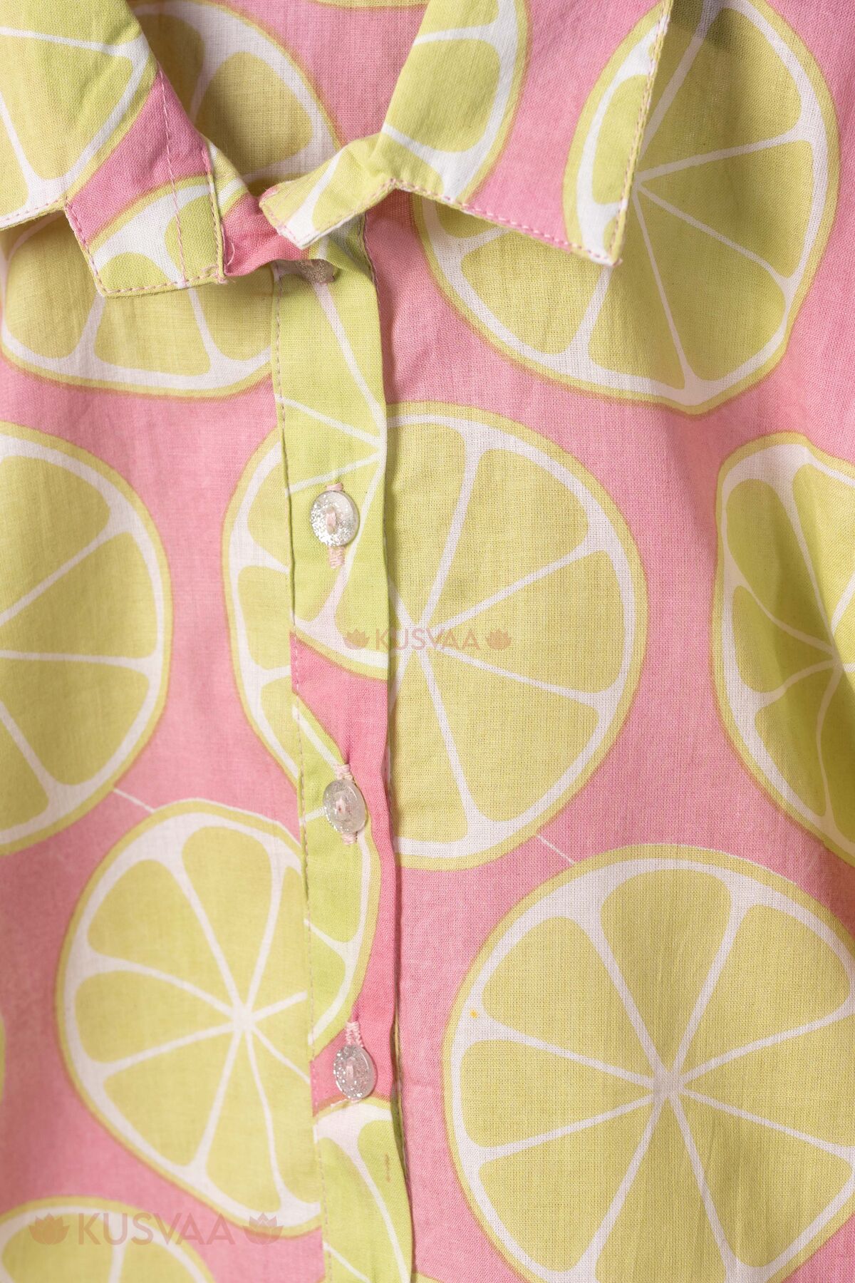 Image for Kusvaa Grw133 Daksha Cotton Co Ord Set For Girls Closeup