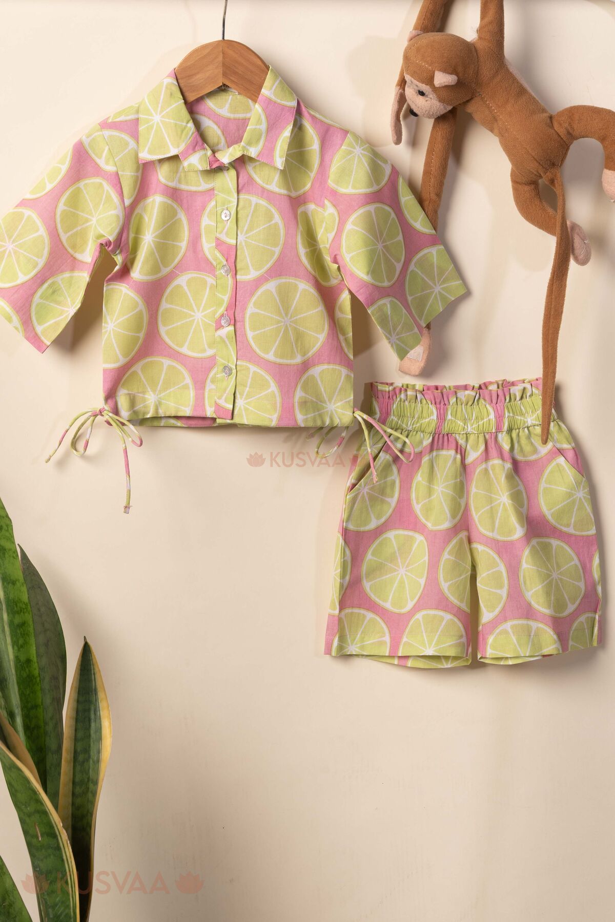 Image for Kusvaa Grw133 Daksha Cotton Co Ord Set For Girls Set