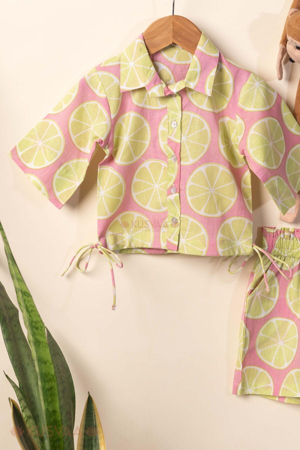 Image for Kusvaa Grw133 Daksha Cotton Co Ord Set For Girls Top
