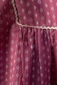Image for Kusvaa Grw135 Ekta Handloom Cotton Purple Dress Closeup