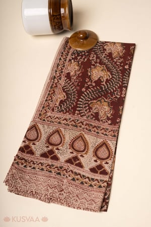 Image for Kusvaa Sto012 Assam Silk Kalamkari Stole Featured