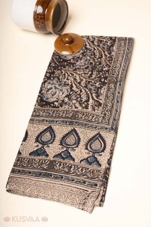 Image for Kusvaa Sto013 Assam Silk Kalamkari Stole Featured