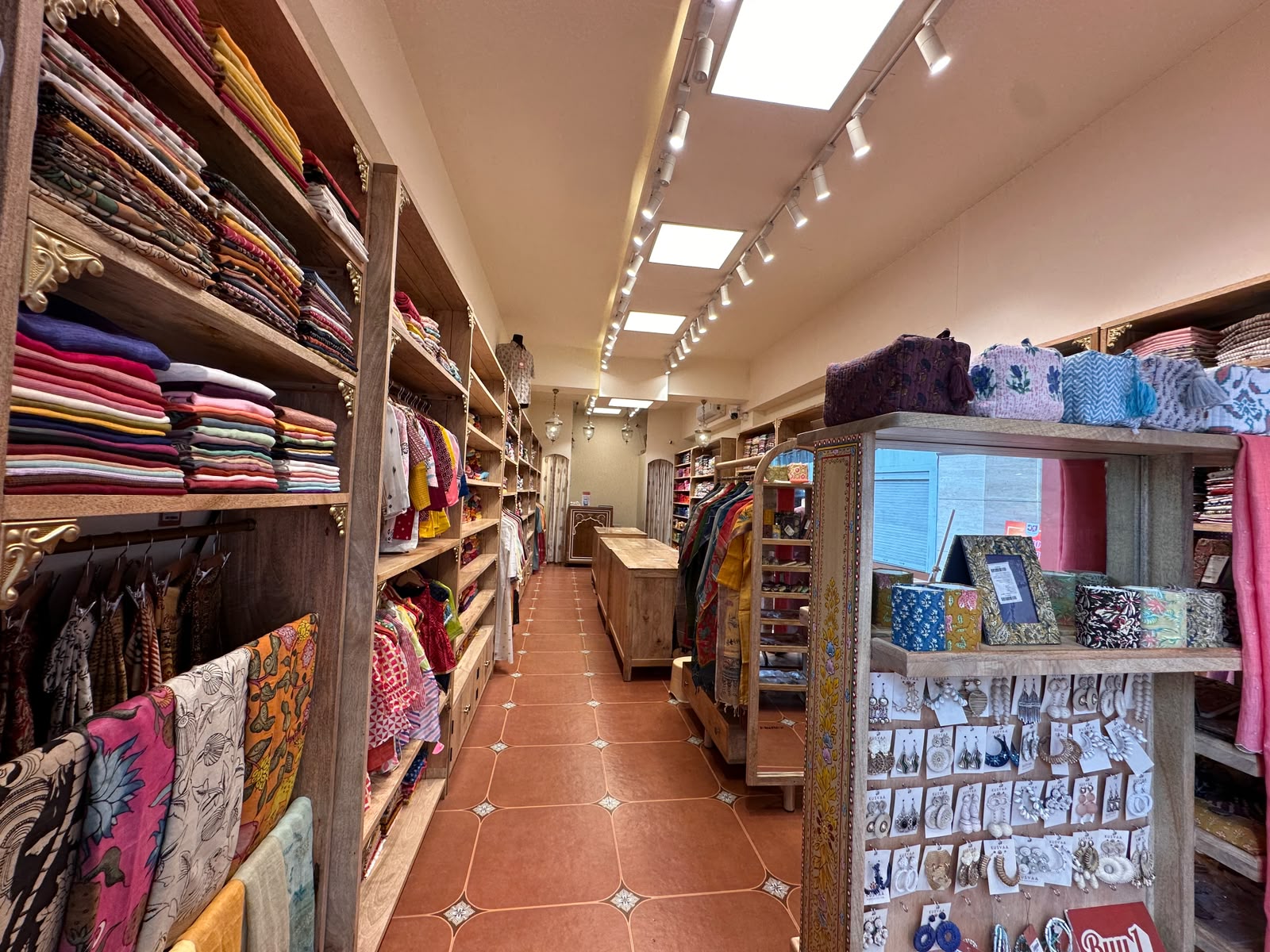 Earrings Accessory Display — inside Kusvaa Vastrapur