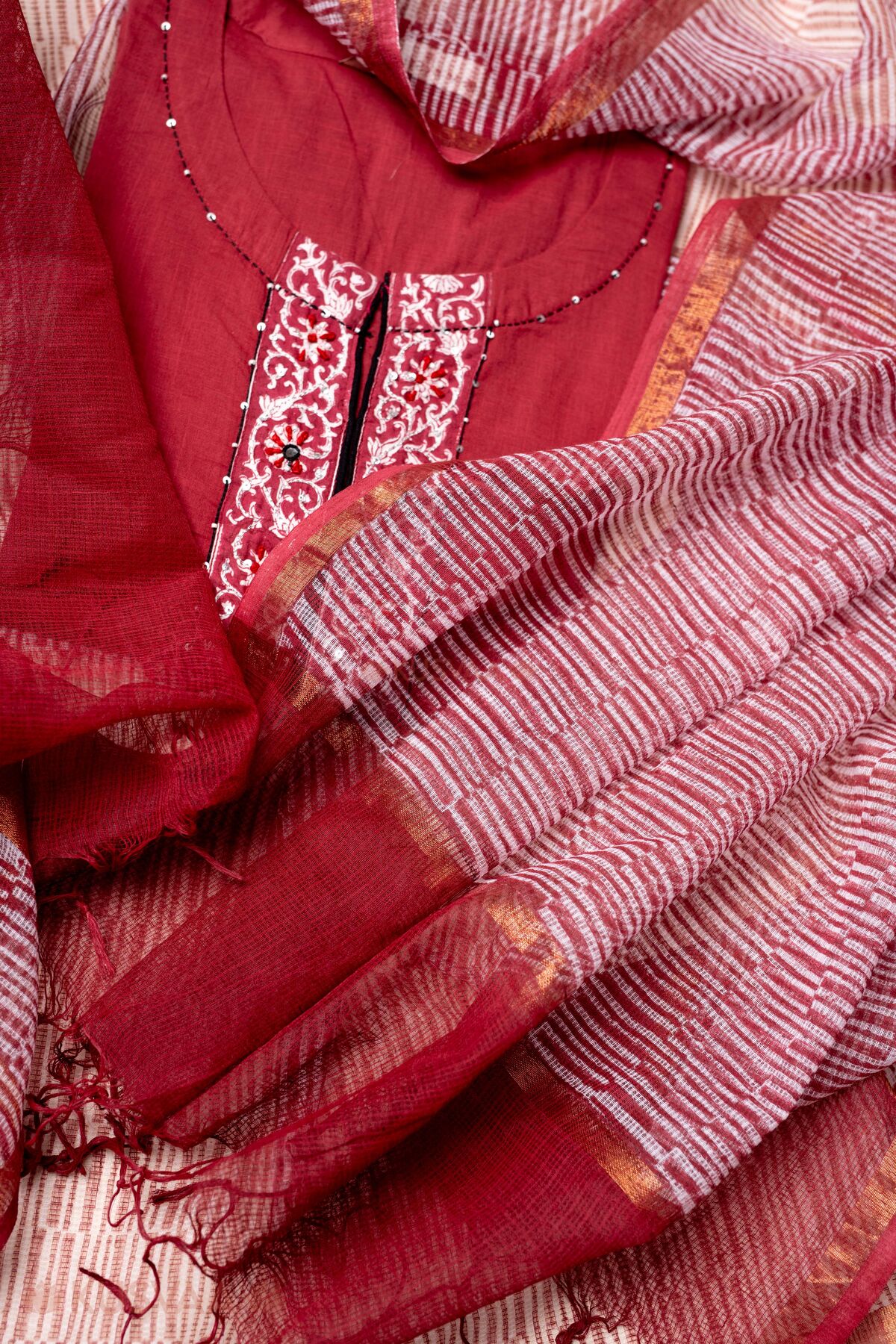 Image for Kusvaa Wkr304dup Radhisha Kota Doriya Dupatta Featured