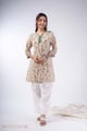 Image for Kusvaa Wkr338 Vanya Handblock A Line Short Kurti Front