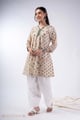 Image for Kusvaa Wkr338 Vanya Handblock A Line Short Kurti Side
