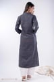 Image for Kusvaa Wkr339 Meera Cotton Blue Kurta With Pocket Back