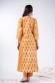 Image for Kusvaa Wkr345 Yashvi Handblock Cotton A Line Kurta Back