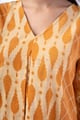 Image for Kusvaa Wkr345 Yashvi Handblock Cotton A Line Kurta Closeup
