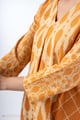 Image for Kusvaa Wkr345 Yashvi Handblock Cotton A Line Kurta Sleeves