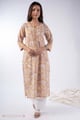 Image for Kusvaa Wkr350 Saanvi Handloom Straight Fit Kurta Front
