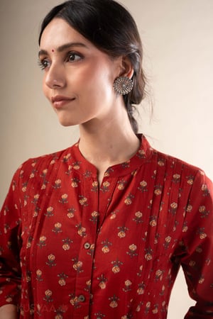 Image for Kusvaa Wkr351 Bani Cotton Straight Fit Kurta Featured