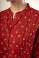 Image for Kusvaa Wkr351 Bani Cotton Straight Fit Kurta Nack