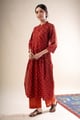 Image for Kusvaa Wkr351 Bani Cotton Straight Fit Kurta Walking