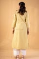 Image for Kusvaa Wkr353 Janvi Handloom Cotton A Line Kurta Back