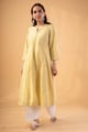 Image for Kusvaa Wkr353 Janvi Handloom Cotton A Line Kurta Walk