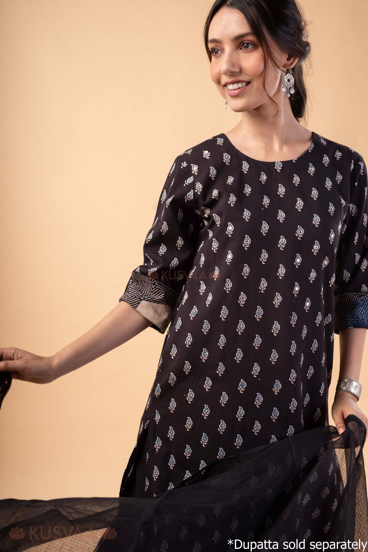 Image for Kusvaa Wkr354 Ishani Cotton Straight Fit Kurta Style