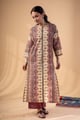 Image for Kusvaa Wkr355 Charvi Cotton Straight Fit Kurta Front