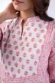 Image for Kusvaa Wkr356 Nisha Cotton Straight Fit Kurta Closeup