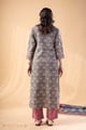 Image for Kusvaa Wkr358 Riya Cotton Straight Fit Kurta Back
