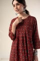 Image for Kusvaa Wkr360 Aditi Cotton A Line Kurta Style