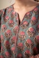 Image for Kusvaa Wkr361 Dakshita Cotton Straight Kurta Closeup