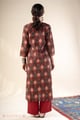 Image for Kusvaa Wkr362 Asha Cotton Straight Kurta Back