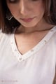 Image for Kusvaa Wkr364 Ela Cotton White Kurta Closeup