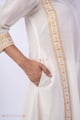 Image for Kusvaa Wkr364 Ela Cotton White Kurta Pocket