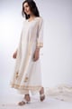 Image for Kusvaa Wkr364 Ela Cotton White Kurta Walk