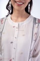 Image for Kusvaa Wkr365 Chhaya Handloom Cotton A Line Kurta Closeup