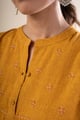 Image for Kusvaa Wkr369 Devaki Handloom Cotton A Line Kurta Nack