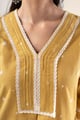 Image for Kusvaa Wkr370 Gitali Handloom Straight Fit Kurta Closeup