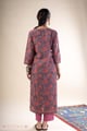 Image for Kusvaa Wkr378 Charika Cotton Purple Kurta Back