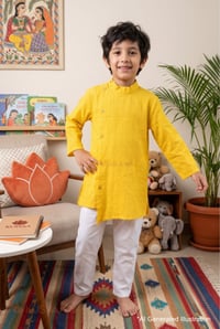 Image for Kusvaa Byw081 Savitar Cotton Boys Side Button Kurta Ai