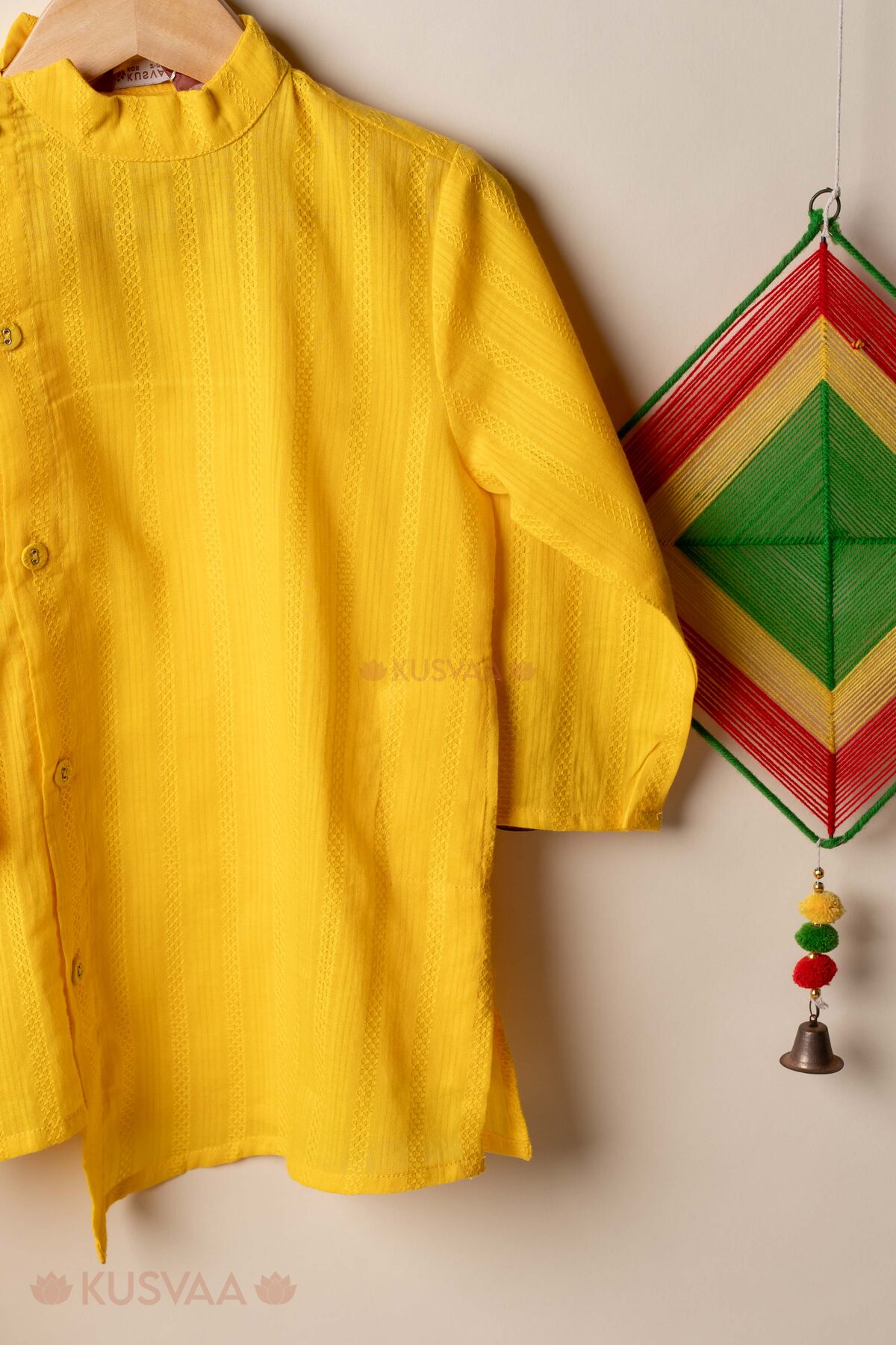 Image for Kusvaa Byw081 Savitar Cotton Boys Side Button Kurta Side