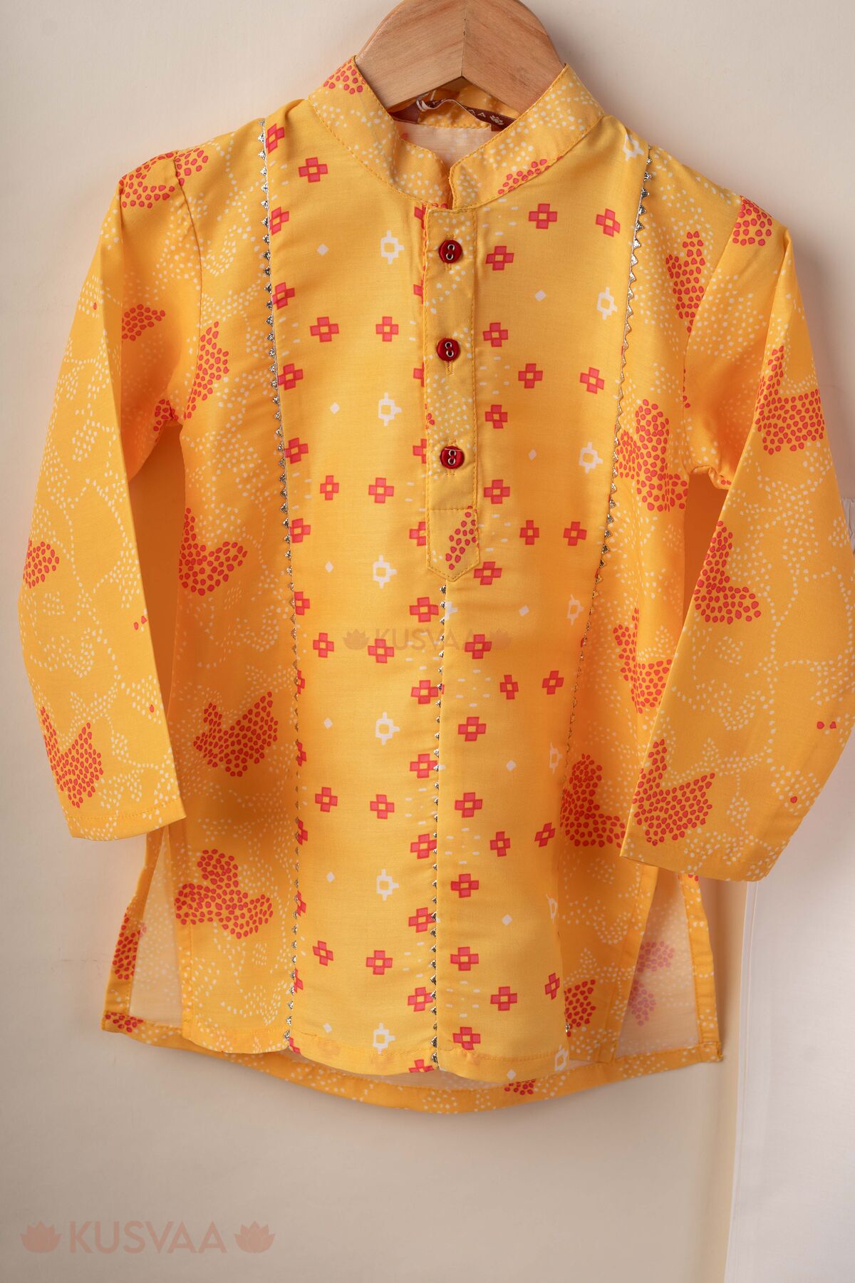 Image for Kusvaa Byw090 Ved Muslin Silk Kurta Pant Set Front