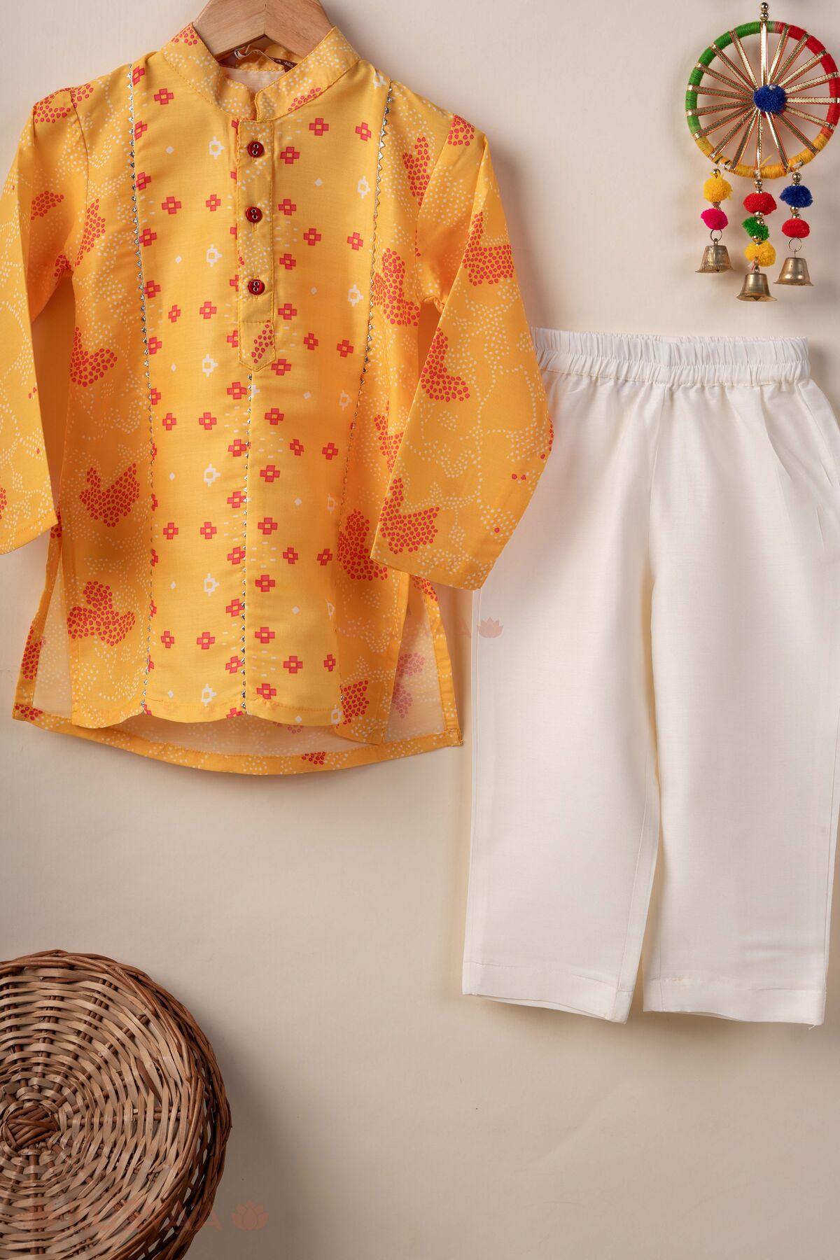 Image for Kusvaa Byw090 Ved Muslin Silk Kurta Pant Set Set