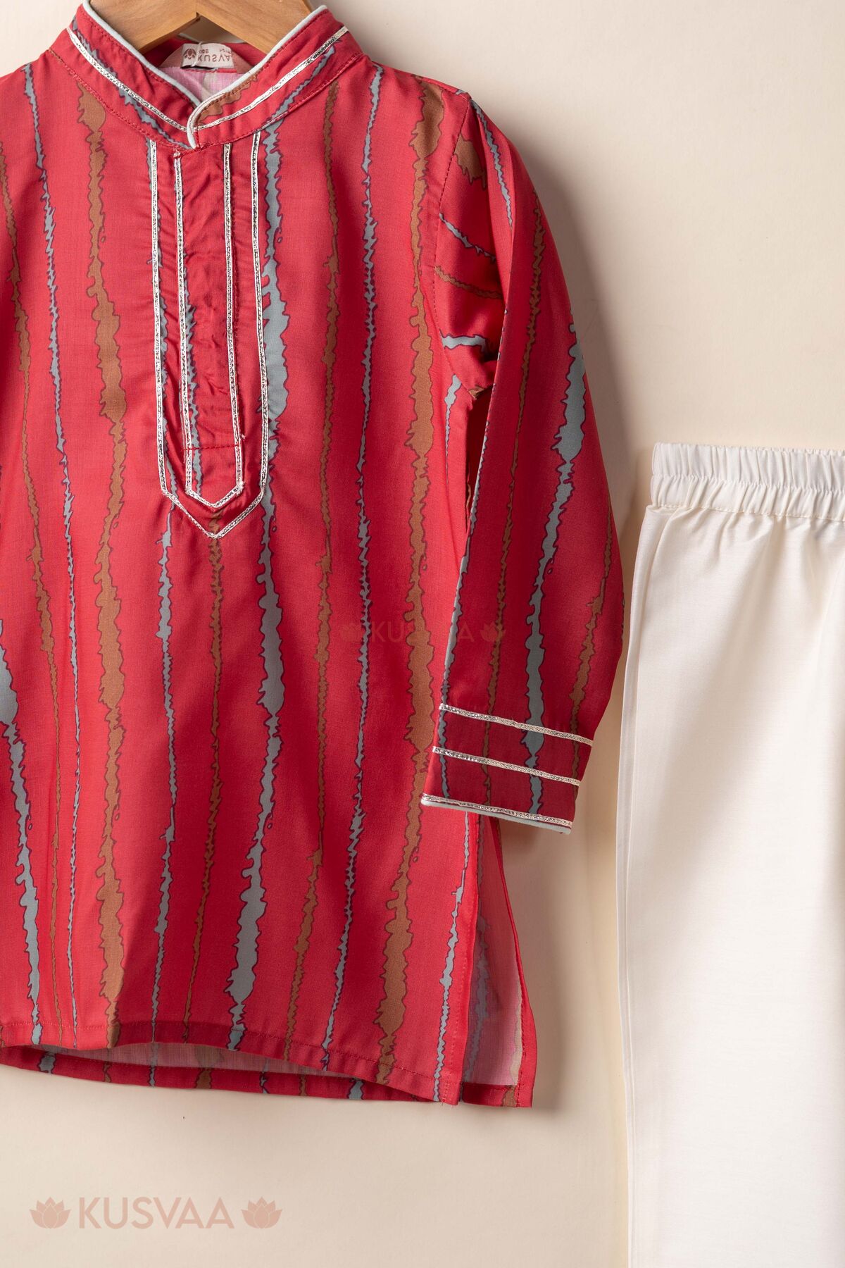 Image for Kusvaa Byw092 Naman Muslin Silk Kurta Pant Set Side