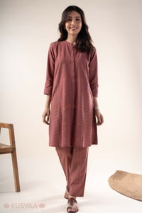 Image for Kusvaa Cood155 Bhadra Handloom Cotton Co Ord Set Front