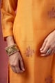 Image for Kusvaa Cood155 Prisha Chanderi Kurta Pant Set Detailing