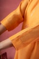 Image for Kusvaa Cood155 Prisha Chanderi Kurta Pant Set Sleeves