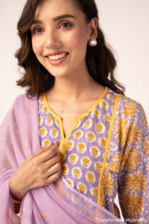 Image for Kusvaa Cood162 Meera Handwork Cotton Co Ord Set Featured