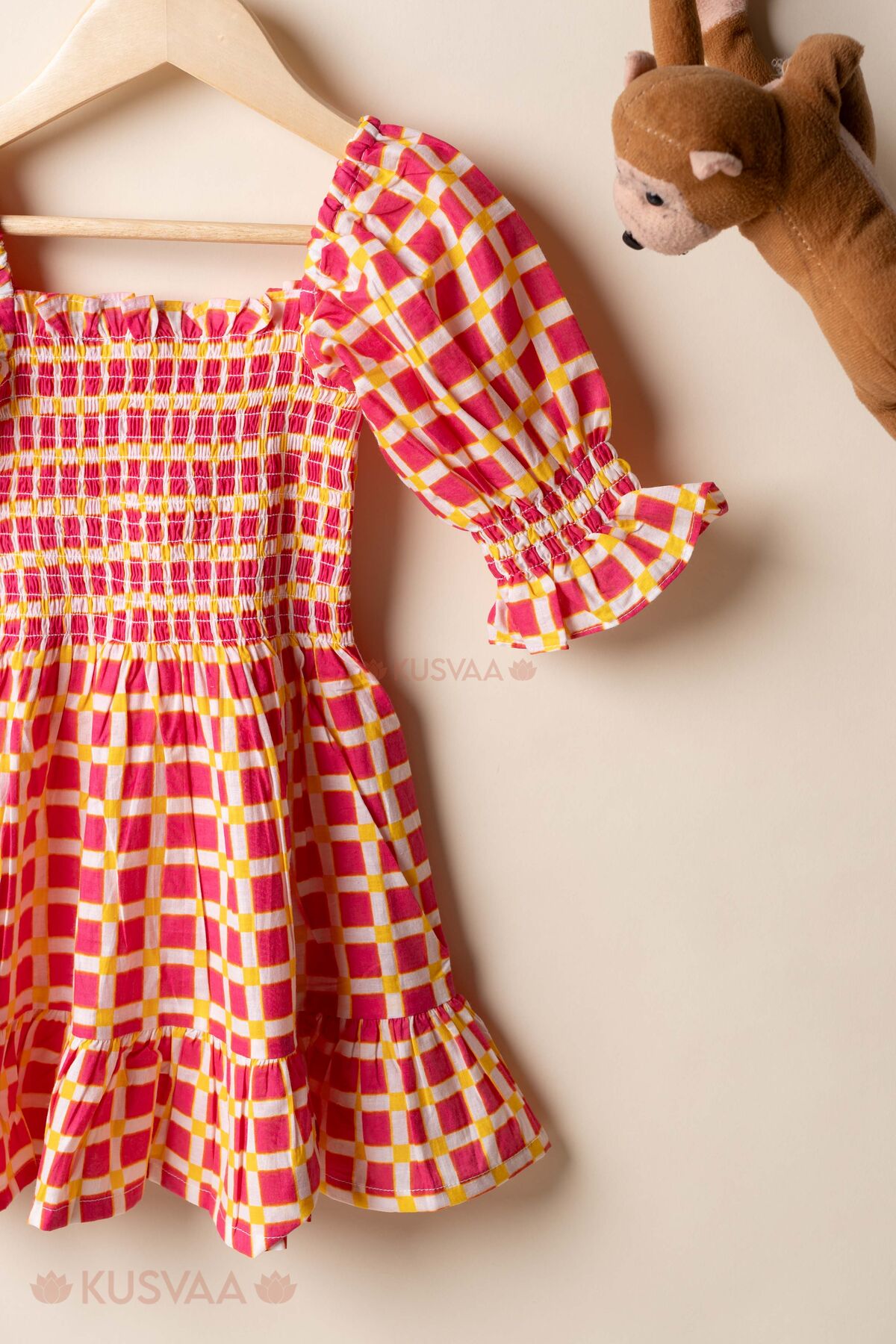 Image for Kusvaa Grw143 Samyukta Cotton Girls Frock Side