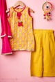 Image for Kusvaa Grw146 Jasu Cotton Kurta Pant Dupatta Set Toppant
