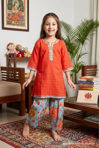 Image for Kusvaa Grw149 Jayita Cotton Kurta Salwar Dupatta Set Ai