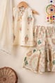 Image for Kusvaa Grw150 Tulika Cotton Kurta Sharara Dupatta Set Set