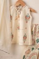 Image for Kusvaa Grw150 Tulika Cotton Kurta Sharara Dupatta Set Side
