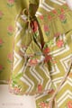 Image for Kusvaa Grw152 Pragya Cotton Kurta Tulip Pant Set Detailing