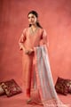Image for Kusvaa Kds039 Charita Handblock Kurta Dupatta Set Front